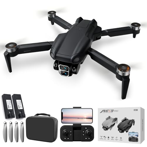 Maraiss Drone with Camera 4K, Brushless Motor Drone for Adults & Kids, 180° Adjustable Lens, Optical Flow Hover, Gesture Control, 150M Control Range, Stunt Roll & Real Time Transmission