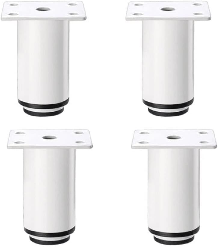 Furniture Legs, 4 Pcs Table Feet Sofa Bed Leg Iron Furniture Legs Replacement Strong Load-Bearing Furniture Hardware Adjustable Height