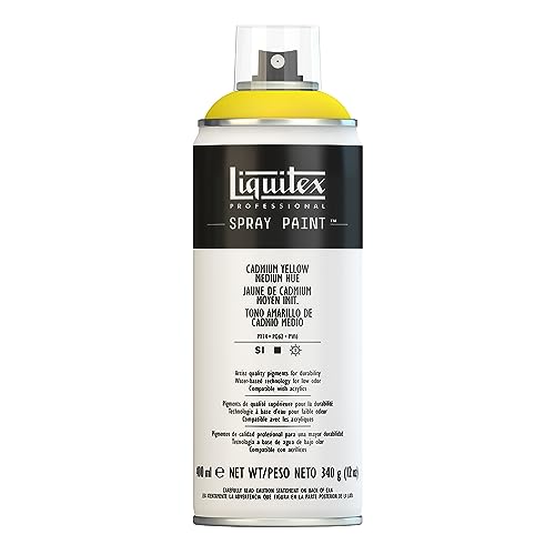 Liquitex Professional Spray Paint 400 ml, Cadmium Yellow Medium Hue