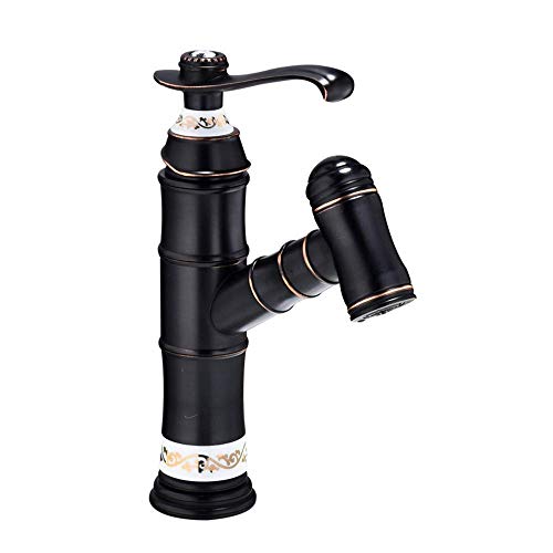 Robinet d'arrosage en cuivre noir antique mitigeur eau froide style rétro