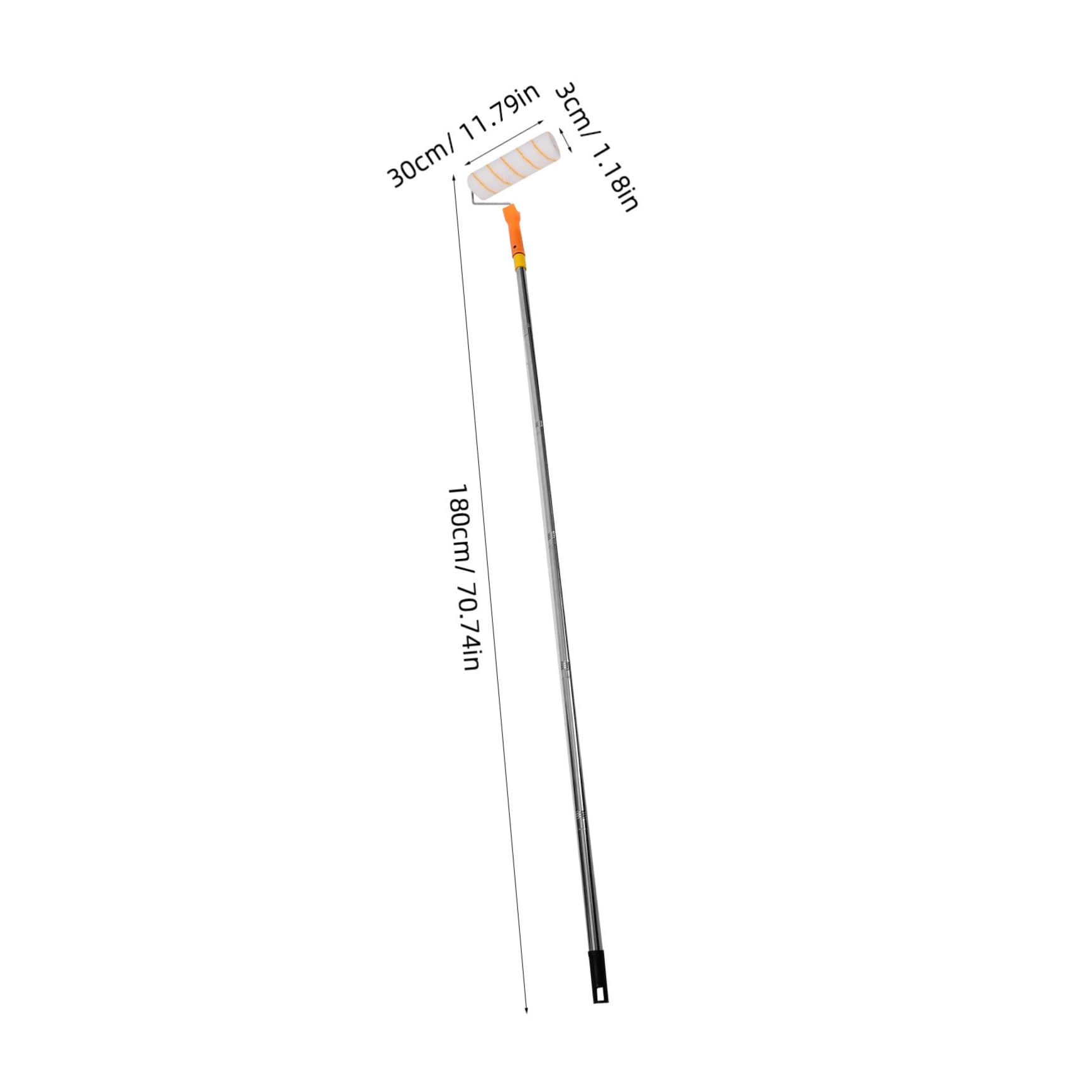 UKCOCO Rullo Telescopico per Pittura con Asta Estensibile in Acciaio Inox 1,8m, Set, per Pittura Muro e Casa