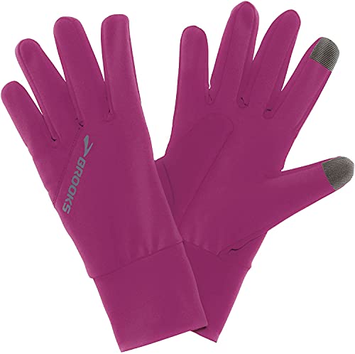 Gant de running unisexe Brooks Greenlight Currant - Accessoire stretch de jogging et trail