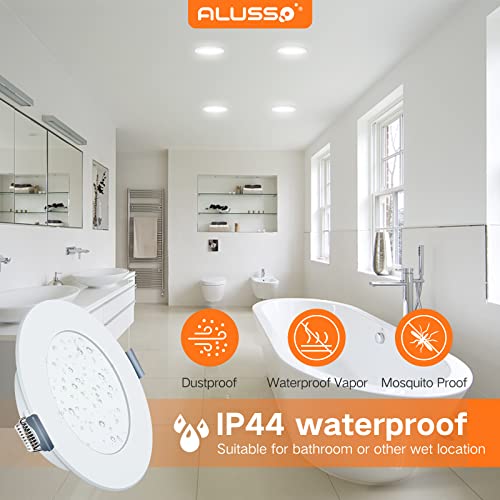 ALUSSO LED Downlights for Ceiling 9W Ultra Slim LED Recessed Ceiling Spot Lights 6500K Cool White IP44 Waterproof Spotlights Ceiling Lights for Bathroom Kitchen Living Room, 6 Pack ALUSSO LED Downlights for Ceiling 9W Ultra Slim LED Recessed Ceiling Spot Lights 6500K Cool White IP44 Waterproof Spotlights Ceiling Lights for Bathroom Kitchen Living Room, 6 Pack