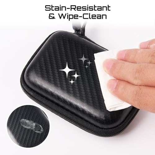 Seesii 4-Zoll Schutzetui für NanoVNA-H4 & TinySA Ultra: Eva-Hartschalen-Tasche mit passgenauem Schaumstoff für Antennen- und Spektrumanalysator, wasserdichtes stoßfestes Design mit Trageriemen