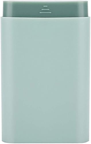 Miniatura 2 de Pastillero pequeño portátil para bolso, organizador de pastillas de 6 compartimentos para suplementos de aceite de pescado y vitaminas (verde)