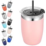 VEGOND Stainless Steel 12 oz Tumblers bulk Vacuum Insulated Double Wall Travel Tumbler with Lid and
