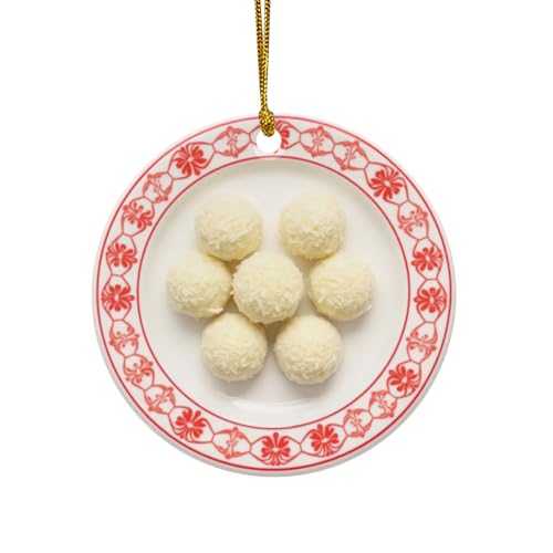 Coconut Ladoo Cookies, Macaroon Cookie Baking Lovers Double Sided Christmas