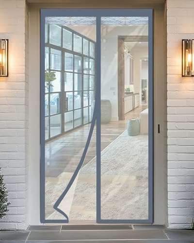 Image of Stylista Strong Magnetic Transparent AC Door Curtain | PVC Material | Self-Closing Magnetic Seal | Keeps Cool Air Inside | Dustproof Door Cover for Home & Office, (HxW) 210x100 CM.