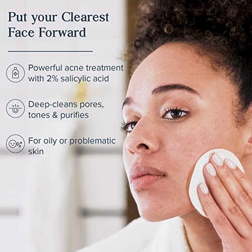 Heritage Store Blemish Toner Acne Treatment With 2% Salicylic Acid, For Problematic Or Oily Skin Care, Deep Cleans Pores, Clarifies Skin & Calms Redness With Tea Tree Oil & Niacinamide, Vegan, 4Oz #TOP25