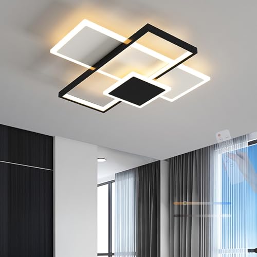 LED plafonnier intérieur 2700K-6500K dimmable avec télécommande 52cm