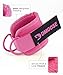 DMoose Ankle Strap for Cable Machine - One Size Fit with Premium Padding, Glute Kickback Ankle Strap, Ankle Cable Straps for Workout, Booty Workout, Leg Extension, Hip Abductors (All Pink - Single)