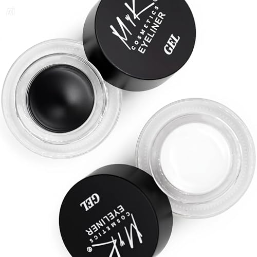 Juego de delineador de ojos de gel 2 en 1 Negro y Blanco miniatura 1
