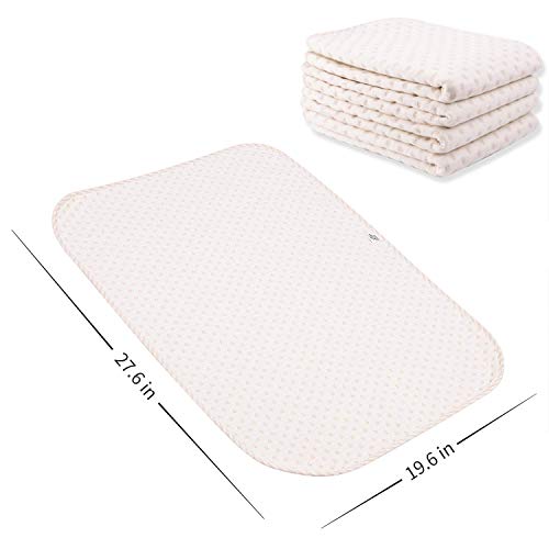 Yangbaga 4 Pack Washable Reusable Dog Training Pad - Superior Absorbent,Waterproof,Odor Control - for Puppy Potty Training, Incontinence, Travel, Daily Night Use - Medium Size 20×28 - Image 3