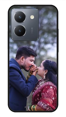 Image of NDCOM for Customised Vivo Y36 Back Cover | Slim Matte Vivo Y36 Phone Case | DIY Personalised Photo Design | Customized Gift Custom Text Name Printed Glass Case
