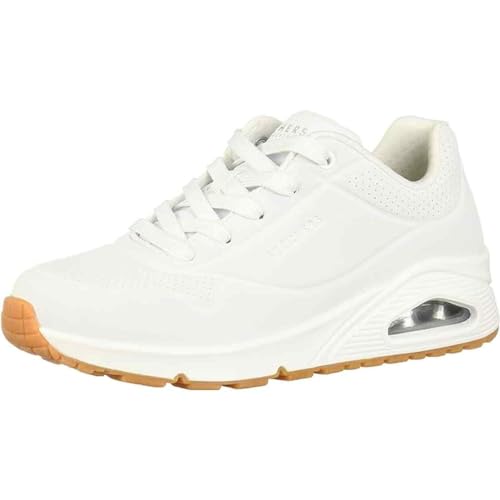 Skechers Women's Uno Stand on Air Sneaker, White, 2 UK option