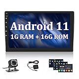 🍤 Radio Coche Android con HD Pantalla Táctil de 10.1 pulgadas: Tamaño de instalación: 178 (largo) * 100 (alto) mm. La pantalla táctil HD de 10.1 pulgadas le brinda una nueva experiencia de visualización, el sistema Android 10.0, funciona sin problemas y responde rápidamente. Admite tarjetas de memoria SD de hasta 32 GB para la reproducción de música, fotos y videos que desee en cualquier momento y en cualquier lugar. Haga que su viaje sea placentero, sin preocupaciones y conveniente