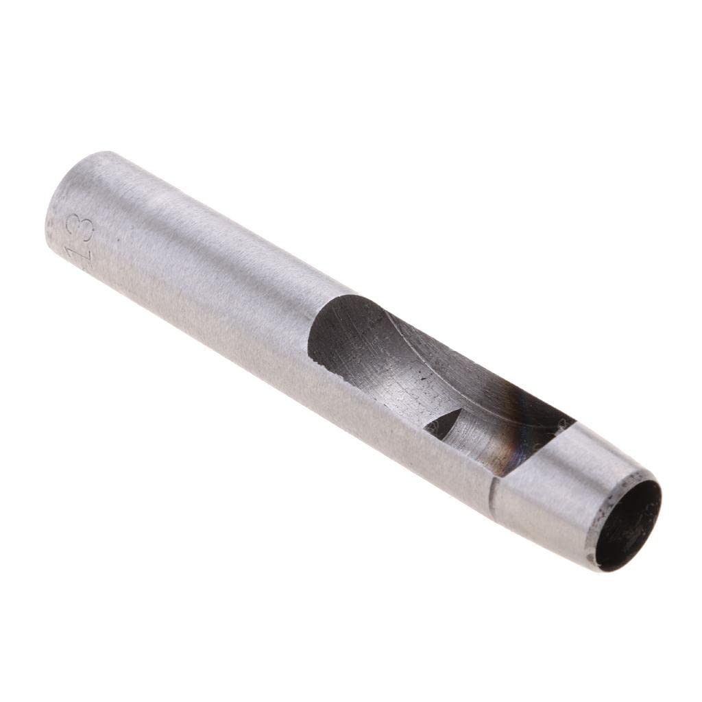Juego de Punzones Circulares Huecos de Acero de Calidad para Trabajos en Cuero - 13 Mm, 5 piezas