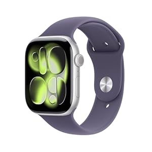 Apple Watch Series 11 [GPS 46mm] Smartwatch with Silver Aluminum Case with ...