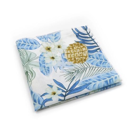 Pañuelo de algodón para bolsillo: evite trajes sosos con este estampado de flores elegante