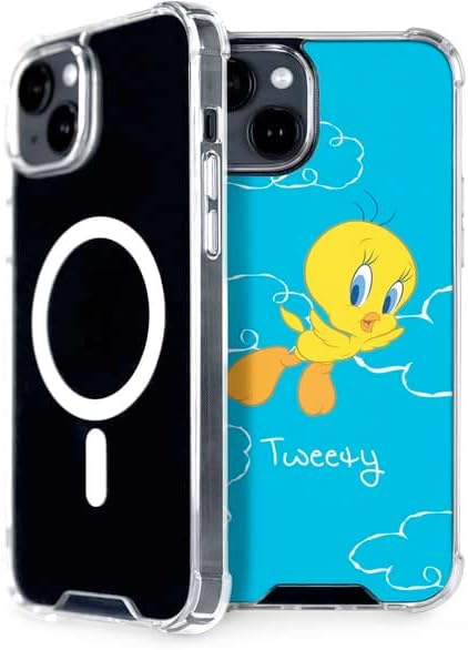 Skinit Phone Case Compatible with MagSafe iPhone 13 - Officially Licensed Looney Tunes Tweety Bird Flying Design