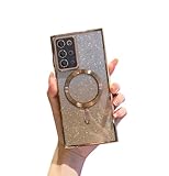 Doowear Galaxy S20 Ultra Case Magnetic Glitter [Compatible with Magsafe] Anti-Scratch Shockproof Luxury Plated Clear Full Camera Protection Phone Cover Case for Samsung Galaxy S20 Ultra 6.9