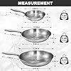 EWFEN Tri-Ply Stainless Steel Frying Pans Set, 8”/10”/12” Cooking pans, PFOA&PTFE Free Skillet, Induction Cooking Pan, Dishwasher and Oven Safe, Fast & Even Heat, Heavy Duty and Detachable Handle #1
