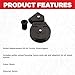 Scotty #1014 Replacement Pulley Kit for 1-Inch & 3/4-Inch Booms,Black,Small