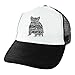 Hamster Gifts for Hamster Lovers Hamster Word Art Silhouette Trucker Hat Black