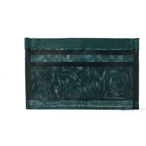 Bolsa de armazenamento pequena e simples estojo de maquiagem pano de viagem bolsa de inserção de malha portátil (verde-grande)