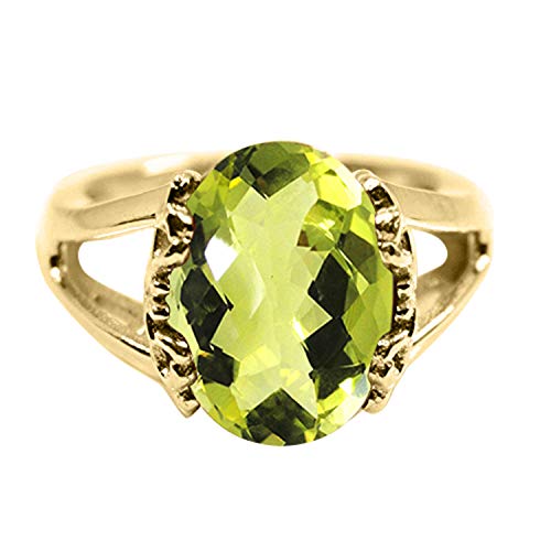 Image of 55Carat Choose Your Color Genuine Stone Ring 18K Gold Plated Oval Handmade Jewellery for Gift Sizes 4-13