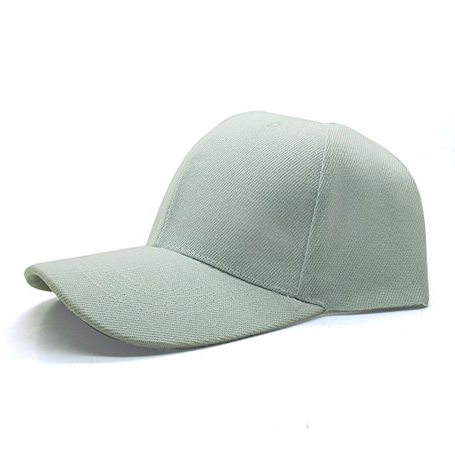 Mark Store (TM) nuevo Plain tiene con velcro ajustable Gorra de béisbol, Weiß