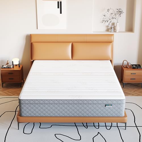 Firm Full Mattress,12 Inch Cooling-Gel Memory Foam and Pocket Spring Hybrid Mattress in a Box, CertiPUR-US Certified, Firm