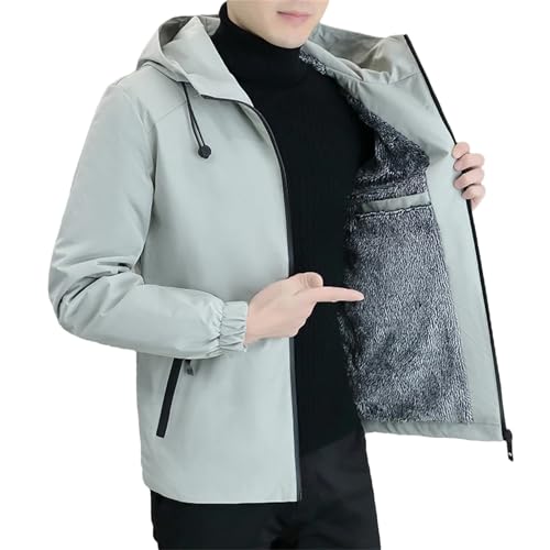 Veste polaire homme chaude et coupe-vent pour escalade et pêche décontractée