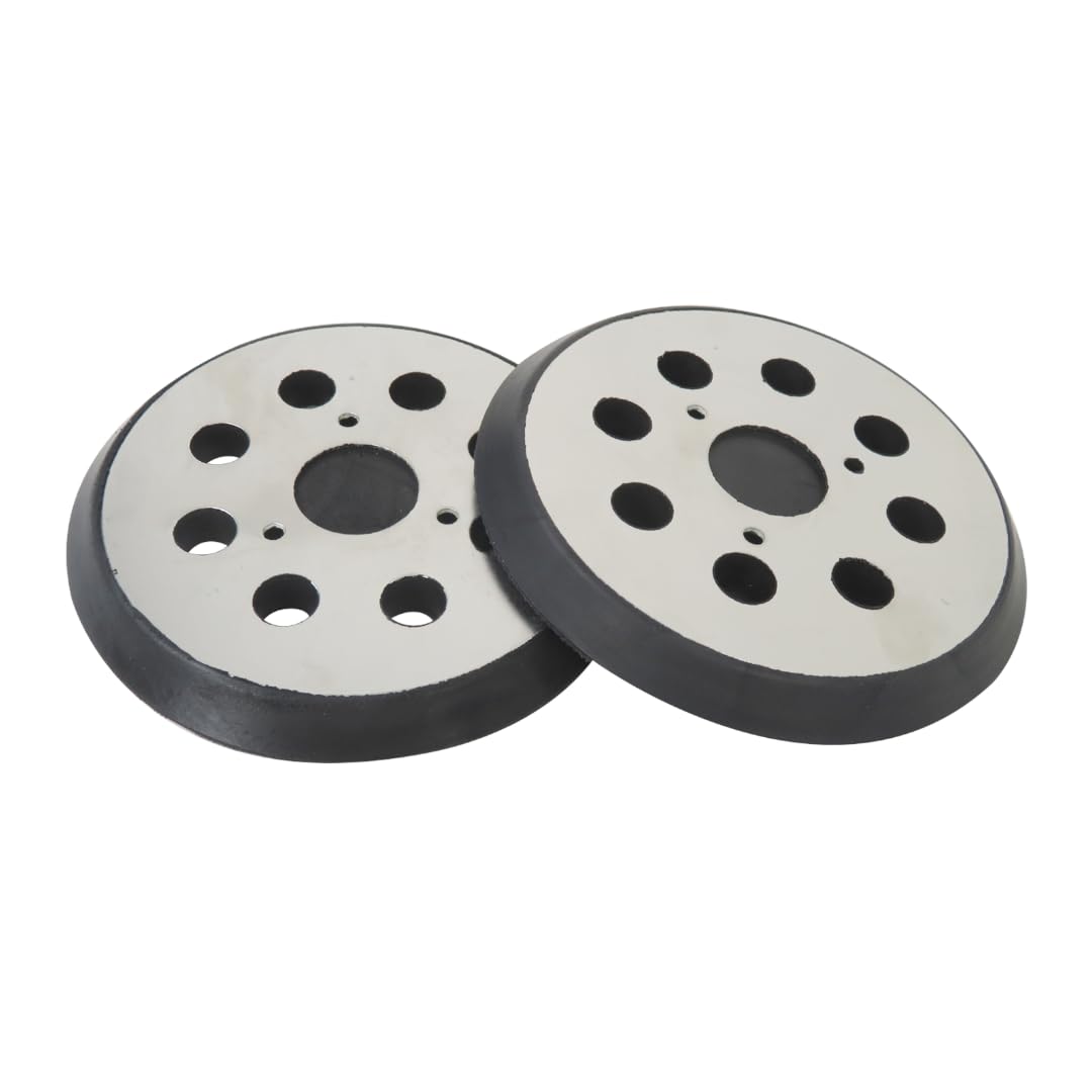 Premium Replacement Sander Pad for PORTER CABLE, 5" 8-Hole Hook and Loop Orbital Sanding Replacement Pads for 382 Type 1 5" Palm Grip R.0. Sander, 2-Pack