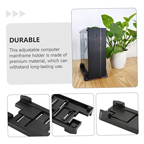 Soporte deslizante para CPU OSALADI móvil, estante versátil para chasis de computadora para mayor estabilidad y ventilación miniatura 4