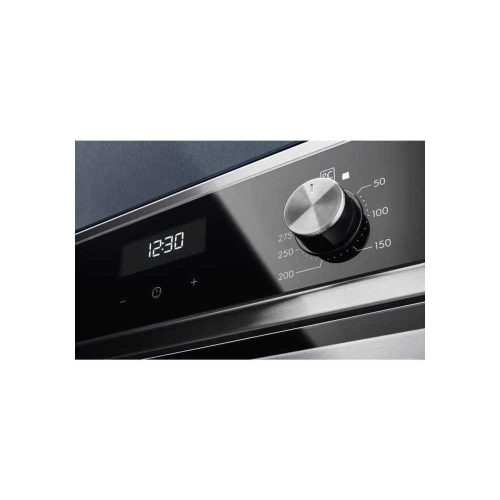 Electrolux EOC5H40X Forno a Vapore SteamCrisp da incasso, Capacità 72 L, Funzione Ventilato e Cottura a Vapore, Potenza 2780 W,Classe Energetica A, Inox
