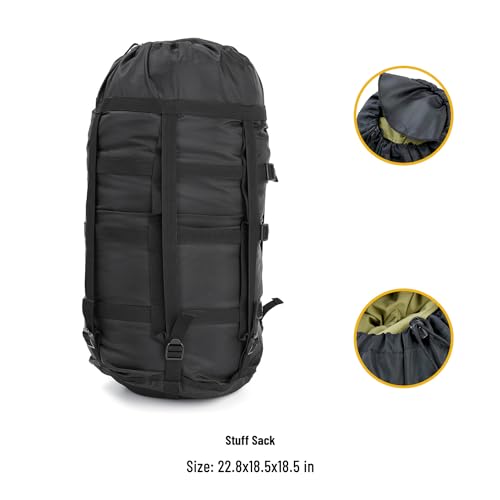 MT Army Military Modular Sleeping Bags System, Multi Layered with Bivy Cover for All Season, Woodland/Multicam miniatura 6