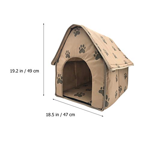 UKCOCO Barraca de Estimação Cama Dobrável para Cachorro Cama Macia Casa de Gato Casa de Cachorro Por