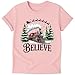 Belive Custom T-Shirt – Personalized Holiday Shirt with Custom Backside Text, Year or Name | Handmade Christmas Outfit for Baby, Kids, Youth, Adult, & Family