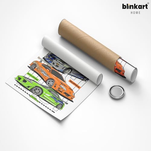 Image of BLINKART Nissan Skyline GT-RCar Posters Sticker Gift Items for Boys Room Wall Decor || Comes with Double-Sided Tape|| Decoration Bedroom Living Room Office Studio Decor | 12x18 In (A3) - CAR-263