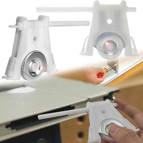 Lower Sliding Screen Door Roller Assembly Fits Andersen Gliding Screens Part #1997310 (1991 to P) 1-1/4 Nylon Concave Wheel Edge Adjustable 2 Pack