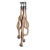 esstisch loft design Premium-Material: Im Vergleich zu gewöhnlichem drop Seil ist unsere Deckenleuchte Kabel von Premium-Twisted Hanfseil und der Lampensockel aus Phenol, mit starken Isolierung und Wärmebeständigkeit Sicherheit und Zuverlässigkeit zu gewährleisten, für eine längere Lebensdauer gemacht.