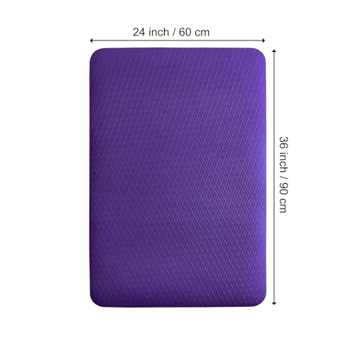 Seagull Multipurpose Foam Rubber Pet Grooming Table Mat 24 x 36 Inch Dog Grooming Mat for Table Cat Grooming Mat Dog Bath Mat Pet Vet Mat Non Slip Soft Waterproof Purple