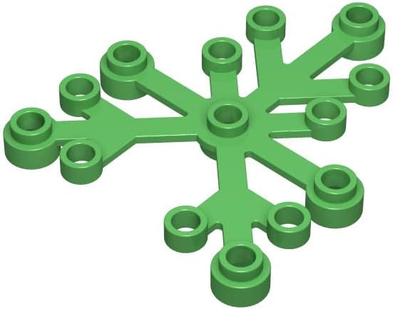 Classic Plnt Bulk, Plnt Leaves 6x5 200 Piece, Compatible with Lego, Bright Green