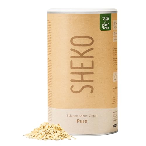 SHEKO Balance Shake Vegan Pur - 14 Cremige Mahlzeitenersatz Shakes zum Abnehmen - Proteinreich, Glutenfrei & Natürlicher Geschmack - Abnehmen Shake