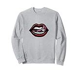 Lèvres rouges t shirt rire bouche coque de téléphone portable langue avec pilule. T-shirt à motif amusant, imprimé à capuche amusant, message cool, message sarcastique, cadeau amusant.
