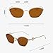 LIANTIAN Aviator Sunglasses, Large Metal Frame, Brown Polarized Lenses, Unisex, Classic Style, Perfect for Outdoor Enthusiasts and Fashion-Conscious Individuals