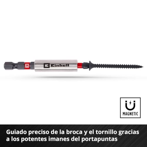 Miniatura 9 de Einhell M-Case - Juego De 35 Brocas De Impacto Y Llaves De Vaso Puntas De 25 Mm, Puntas De 50 Mm, Llaves Hexagonales, Enchufes Largos, Adaptador De Enchufe, Soporte De Brocas De 60 Mm, Incluye Caja