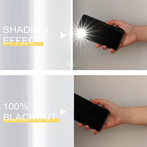 100% Blackout Curtain Panels, 84 Inches 2 Panel Sets, Heat And Full Light Blocking Drapes With Grommets For Bedroom, Thermal Insulated Window Treatment Drapes For Nursery (Greyish White, 52Wx84L) #TOP7