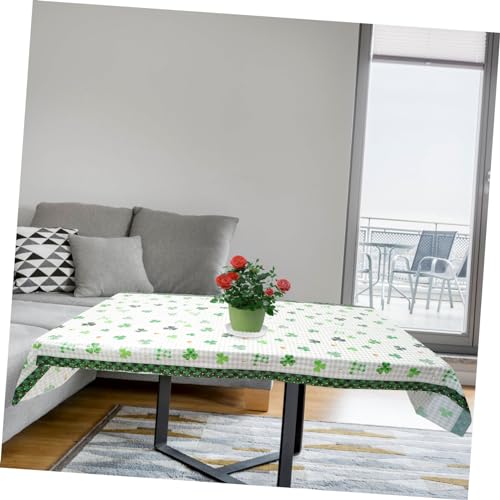Nappe St. Patrick MAGICLULU lot de 5 en PE décor de table trèfle - 5